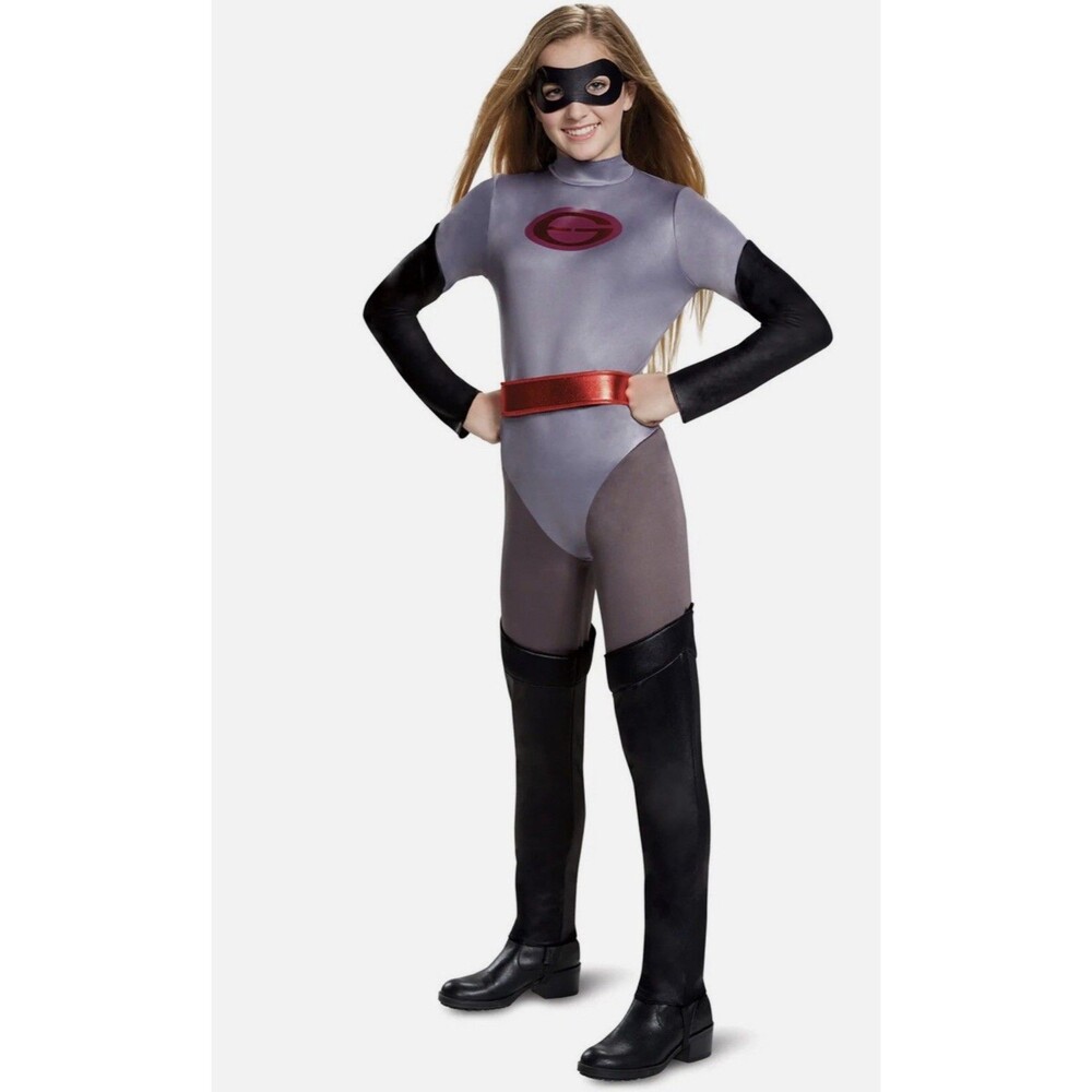 The Incredibles Mrs. Incredible Elastigirl Classic Tween Costume size 10-12 NEW